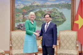 越南副总理兼外交部长裴青山会见澳大利亚驻越大使吉莉安·伯德。图自越通社