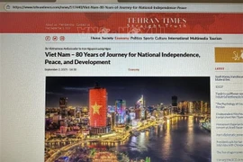 《德黑兰时报》网站屏幕截图。图自越通社