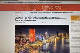 《德黑兰时报》网站屏幕截图。图自越通社