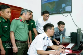 芹苴市打击IUU捕捞：坚决不让违规渔船出港。图自越通社