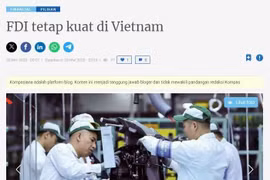 印度尼西亚Kompasiana网站屏幕截图。图自越通社