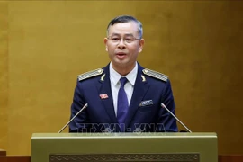 国家审计署审计长吴文俊在国会第十次会议上作了2021-2026任期工作报告。图自越通社