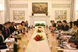 第13次越印政治磋商和第10次战略对话场景。图自越通社