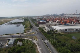 盖美下（Cái Mép Hạ）自由贸易区。图自越通社