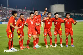 越南U23足球队。图自vietnam+