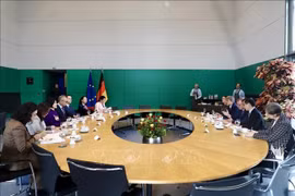 会议现场。图自越通社