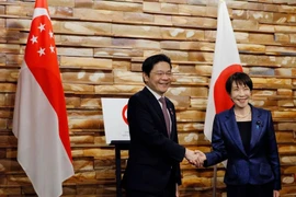 新加坡总理黄循财和日本首相高市早苗。图自AP