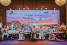 2025年越南旅游推介活动中的文艺表演节目。图自越通社