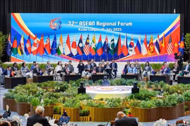 第32届东盟地区论坛现场。图自越通社
