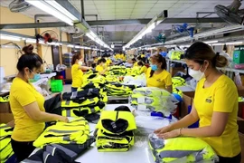 越南鞋类产品和服装出口瞄准目标市场。图自越通社