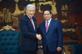 范明政总理会见日本栃木县知事。图自越通社