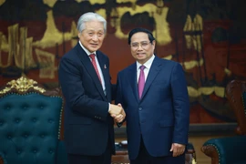 范明政总理会见日本栃木县知事。图自越通社