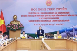 越南政府总理范明政发言。图自越通社