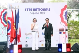 法国国庆纪念活动现场。图自越通社
