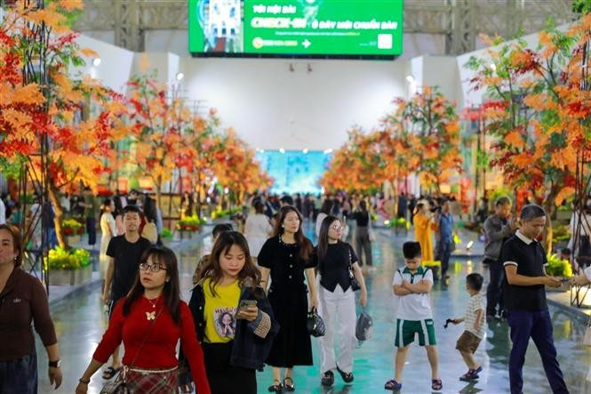 2025年秋季博览会上的“河内秋季之路”。图自越通社