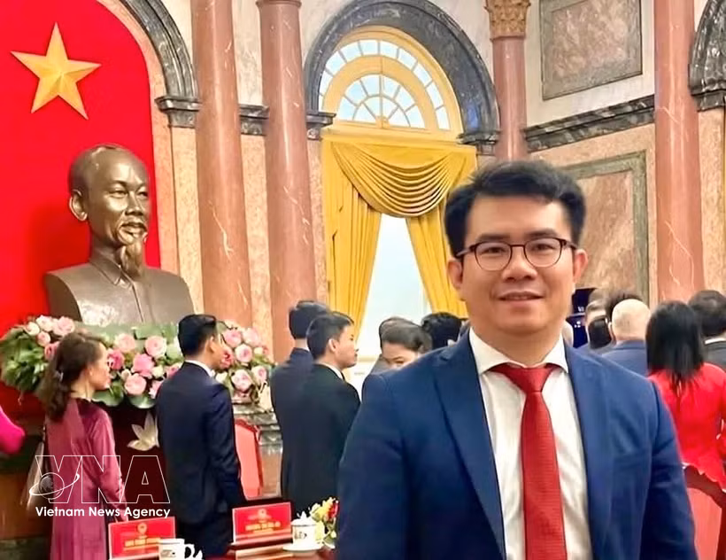 旅德《越香》杂志总编辑范庆南 图自越通社