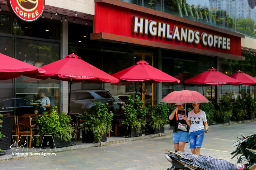Highlands Coffee是越南门店数量最多的咖啡连锁品牌之一。 图自越通社