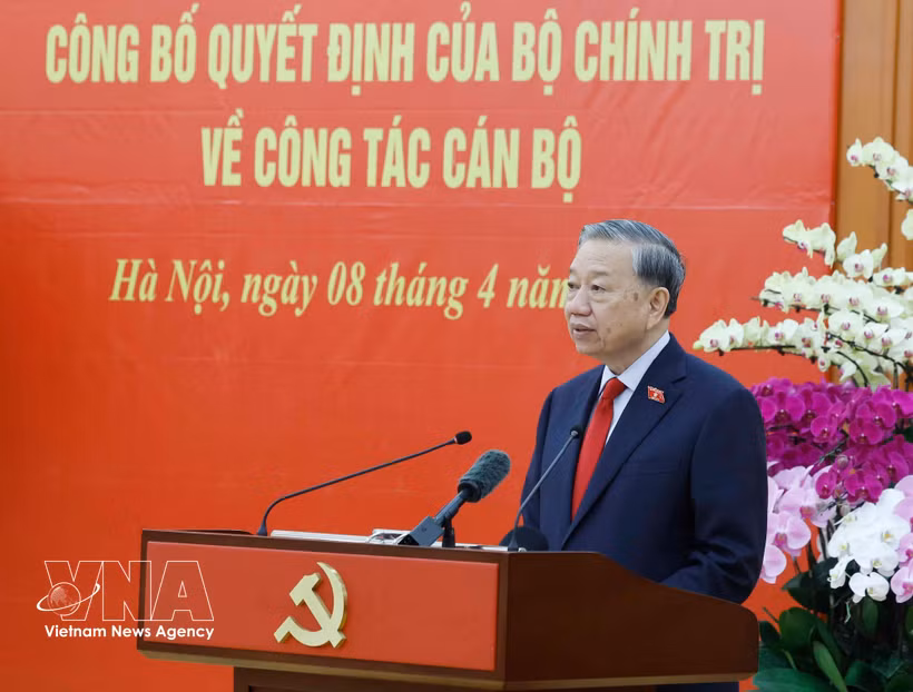 越共中央总书记苏林签署发布党内政治思想工作新规 图自越通社