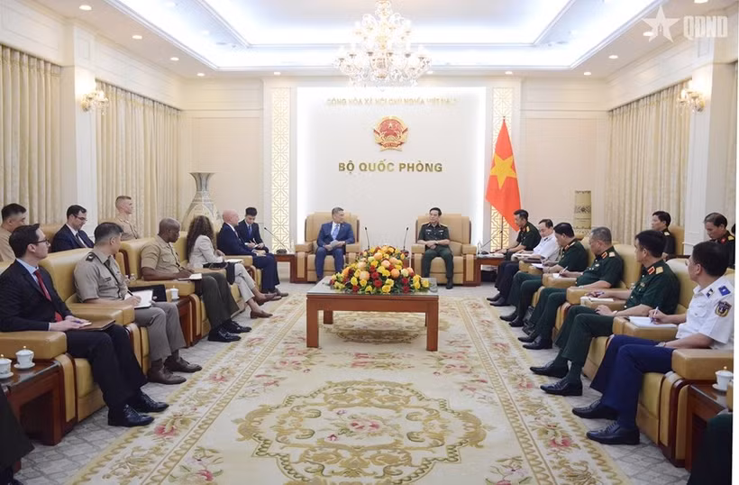  会见场景 图自越通社