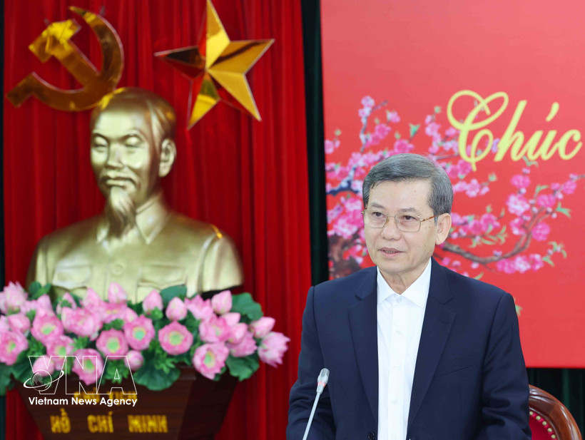 越共中央政治局委员、中央书记处书记、中央内政部部长、中央反腐败反浪费反消极指导委员会常务副主任、专题方案指导委员会常务副主任黎明智 图自越通社