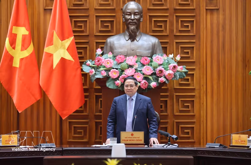 越南政府总理范明政主持召开政府常务会议 图自越通社