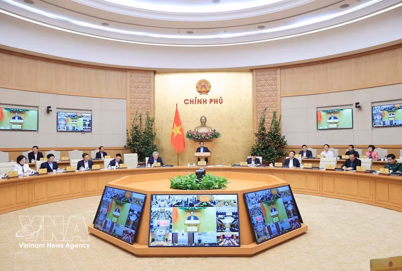 范明政主持召开2026年2月份政府例行会议 图自越通社 