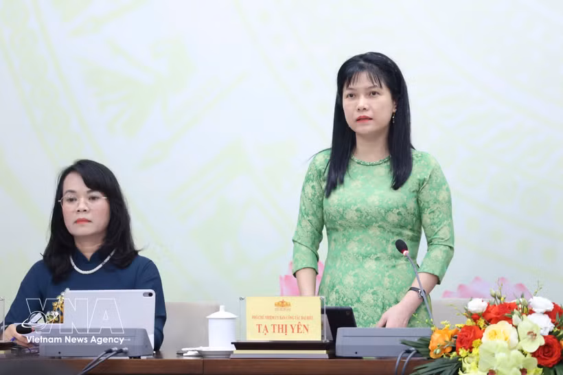国会代表工作委员会副主任谢氏安。图自越通社