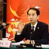 中国驻越南大使馆何炜在座谈会上发表讲话 图自越通社