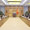 越南国会主席陈青敏会见美国驻越南大使詹妮弗·威克斯 图自越通社