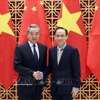 越南外交部长黎怀忠会见中国外交部长王毅。图自越通社