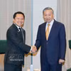 越共中央总书记、国家主席苏林会见泰国TCC集团董事局执行主席、ThaiBev公司董事长兼首席执行官塔帕纳·斯里瓦达纳巴迪 图自越通社