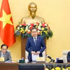 越南国会主席陈青敏发表讲话 图自越通社