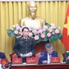 公安部部长黎国雄发表讲话 图自越通社