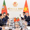 会谈场景 图自越通社