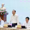 农业与环境部副部长冯德进在新闻发布会上发表讲话 图自越通社