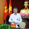 越南政府总理黎明兴在会议上发表讲话 图自越通社