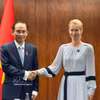 越南外交部长黎怀忠与欧盟外交与安全政策高级代表兼欧盟委员会副主席卡娅·卡拉斯。图片来源：越通社