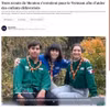 埃尔扎·勒弗洛克（Elza Le Floch）、塞莱斯特·佩罗托-吉罗（Celeste Perotteau-Giraud）和怀亚特·勒卢什（Wyatt Lelouche）的故事刊登于法国《尼斯晨报》（Nice Matin）。图/越通社发