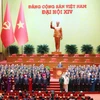 越共十四届中央委员会亮相 图自越通社