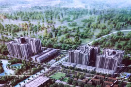 兴安省保障性住房项目的整体效果图。图自越通社