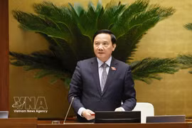 越南国会副主席阮克定主持会议。图自越通社