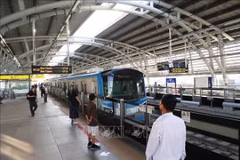 胡志明市城市地铁1号线（滨城-仙泉）。图自越通社