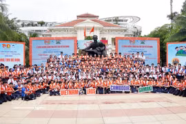 参加2026年越老柬三国少年儿童联欢会的少年儿童代表。图自越通社