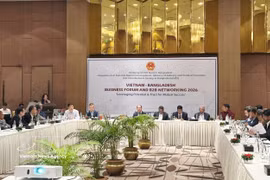 2026年越南—孟加拉国企业贸易论坛及B2B对接活动在首都达卡举行。图自越通社