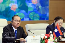 老挝人民革命党中央政治局委员、中央书记处常务书记维莱·拉坎丰（Vilay Lakhamfong）。图自越通社