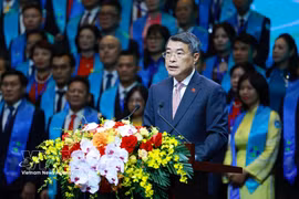 越南政府总理黎明兴出席活动并发表指导性讲话。图自越通社