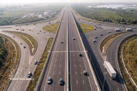 通往隆城机场道路项目效果图。图自越通社