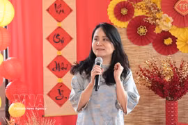 正在美国纽约工作的财政预算和治理系统数字化国际专家黎氏金英。图自越通社