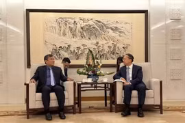 越南外交部常务副部长阮明羽在北京与中国外交部副部长马朝旭举行工作会谈。图自baoquocte.vn