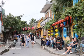岘港市会安古镇。图自越通社